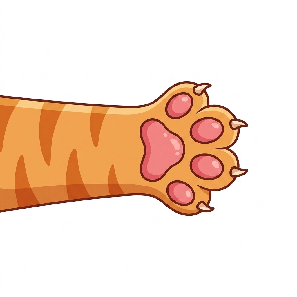 Orange Cat Paw